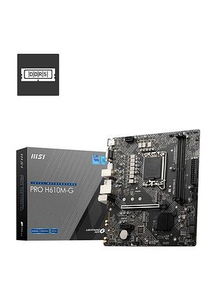 Материнская плата msi pro h610m-g
