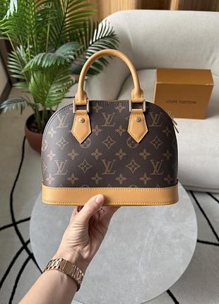 Сумка alma monogram canvas 5
