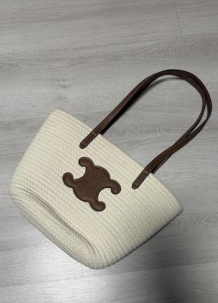 Соломʼяна сумка celine