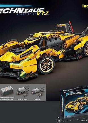 Конструктор на радіокеруванні j 2016 m “автомобіль”, 35,5х16,2х8,5 см, 2 мотори, 1158 елементів, вбудований акумулятор, гумові