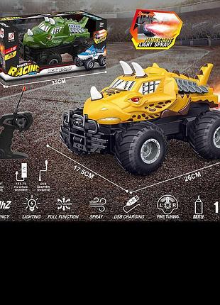Машина на радіокеруванні zj 238-85 a ,2 кольори, акумулятор 3.7 v, пульт, масштаб 1:16, підсвічування, парогенератор, гумові шини,