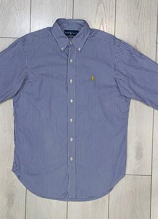 Мужская хлопковая рубашка polo ralph lauren classic fit size m