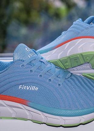 Кросівки широкі fitville flowcore v2 running women's sky/white 42 р. оригінал