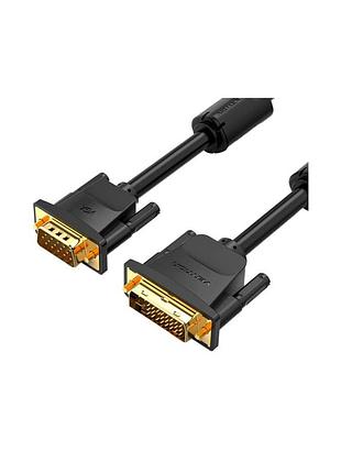 Кабель мультимедийный dvi m to vga m 3.0m 24+5pin black vention (eacbi)
