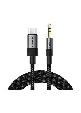 Кабель мультимедійний usb-c to 3.5mm m 0.15m black acefast (6974316285274)