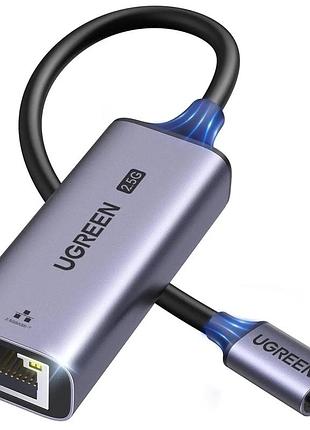 Перехідник usb-c to rj45 ethernet 2500mbps ugreen (25052)