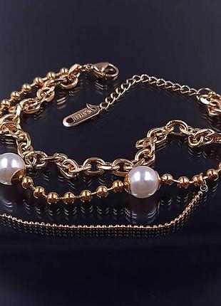 Браслет жіночий на руку stainless steel. 16-20,5 см.