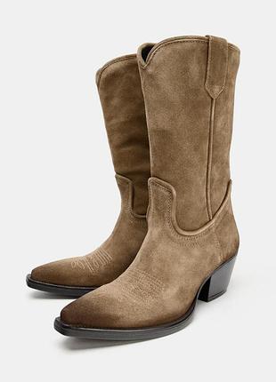 Ковбойські чоботи zara розмір 36