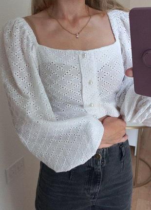 My clothing блуза топ з прошви 100% бавовна xs розмір. україна