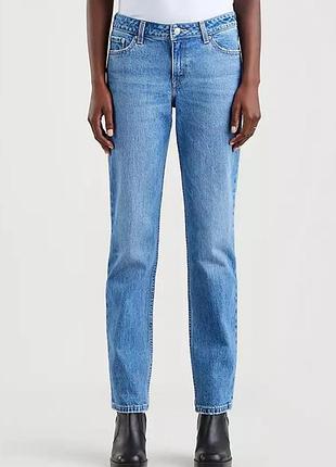 Стильні щільні прямі джинси levi’s low pitch straight