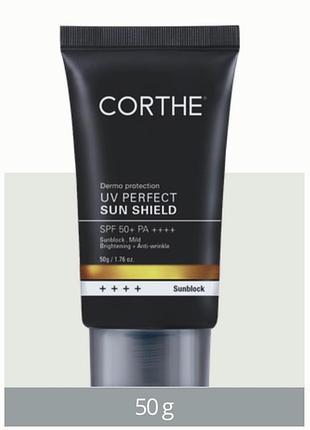 Антивіковий сонцезахисний крем з освітлюючим ефектом spf 50 pa+++