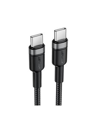 Дата кабель usb-c to usb-c 1.2m 60w black acefast (6974316285137)