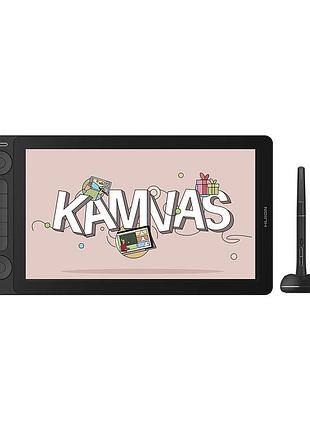 Графический планшет huion kamvas 13 gen 3 black + перчатка (gs1333)