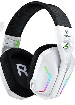 Игровая гарнитура weseary wg1 wireless gaming headset white – новая, поврежденная коробка