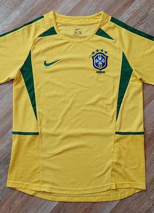 Футболка (футбольная форма) джерси nike brazil 2002-03