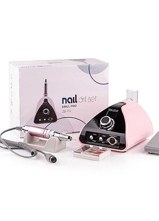 Фрезер zs-711 professional 65w/35000 об. pink