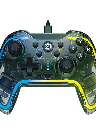 Геймпад canyon brighter gp-02 wired rgb 4in1 ps3/android box-tv/nintendo crystal (cnd-gp02)