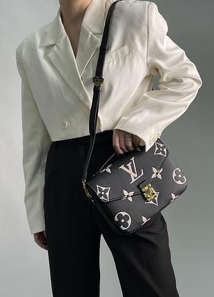Сумка pochette métis black & beige 10