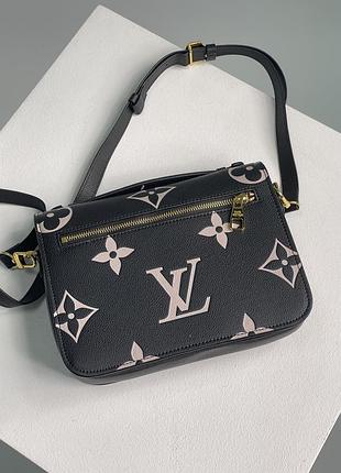 Сумка pochette métis black & beige 5