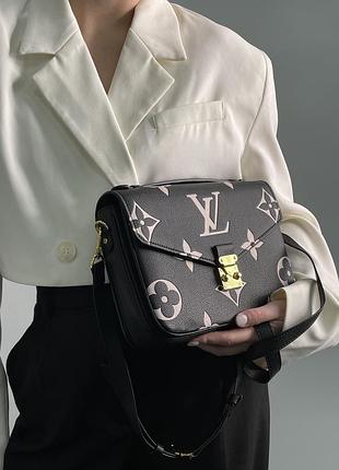 Сумка pochette métis black & beige 8