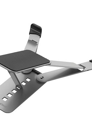 Охлаждающая подставка для ноутбука promate pocketmount grey