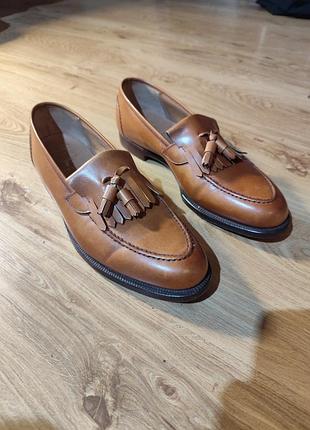 43/27.3-28.5 шейные лобвисы туфли лоферы peal &amp; co for brooks brothers англия
