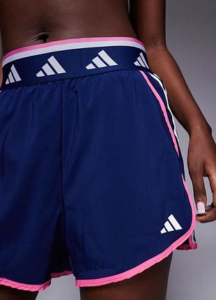 Шорти adidas training hyperglam синього/рожевого кольору 4