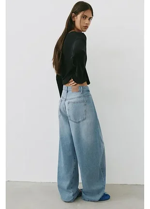 Мішкуваті джинси балони із защіпами pull&bear 3