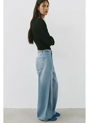 Мішкуваті джинси балони із защіпами pull&bear 5