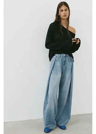 Мішкуваті джинси балони із защіпами pull&bear 2