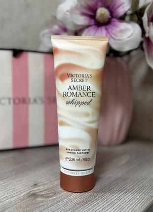 Парфюмированный увлажняющий лосьон для тела victoria’s secret amber romance whipped fragrance lotion