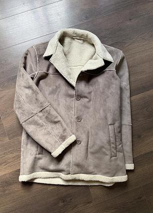 Next zara світло-коричнева дублянка сіра чоловіча  чоловіча косуха  дубленка дублянка чорна пілот авіатор  розмір м - л