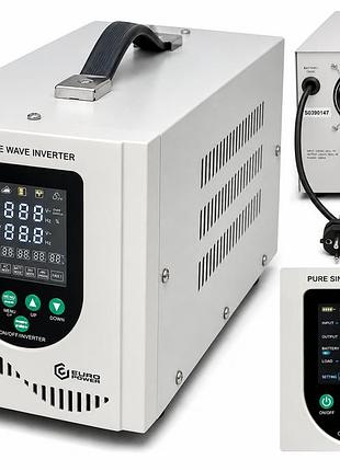 Дбж інвертор з чистою синусоїдою europower ep-mps-1000/12 700 вт 12 в для зовнішнього акб котла та насоса