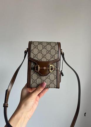 Сумка гуччи horsebit 1955 mini bag