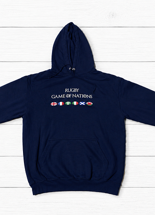 Оригинальное темно-синее худи england rugby «game of nations»