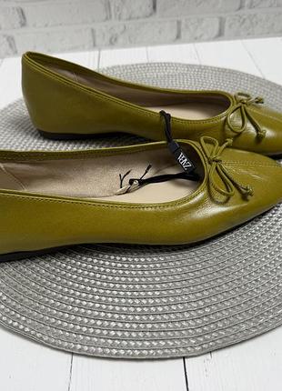 Шкіряні балетки zara розмір 38