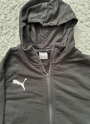 Худі чоловіче puma чорне з капюшоном 2
