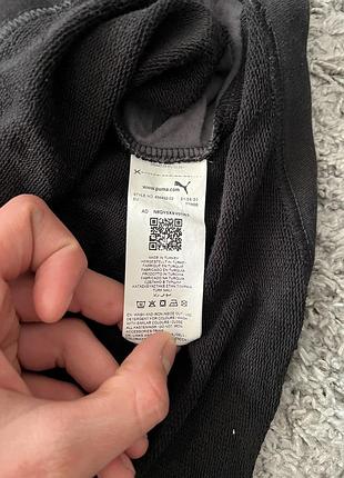 Худі чоловіче puma чорне з капюшоном 4