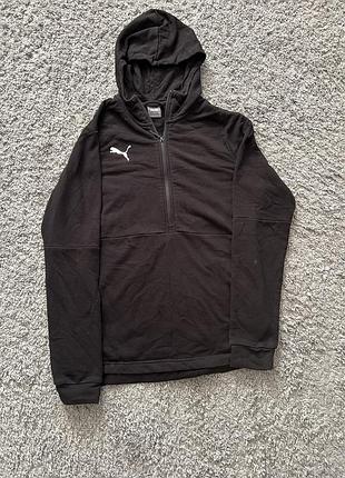 Худі чоловіче puma чорне з капюшоном