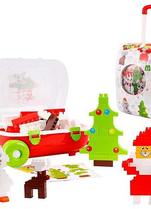 Конструктор 8805 "technok toys", "новий рік", 87 елементів, у валізі