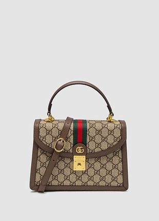 Сумка гуччи ophidia medium top handle bag