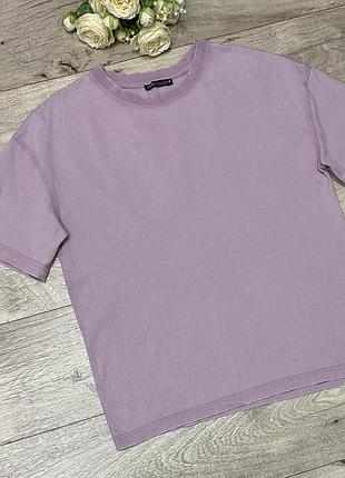 Оверсайз футболка с эффектом «варки» zara, р.s-m