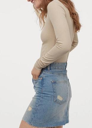 H&m джинсова спідниця 4