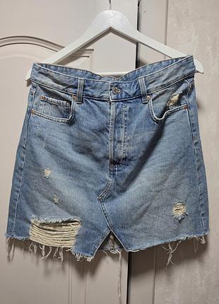 H&m джинсова спідниця 8