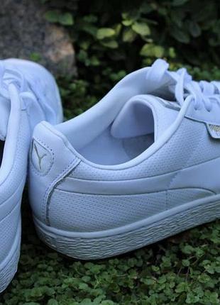 Кеды мужские puma basket classic gum – white