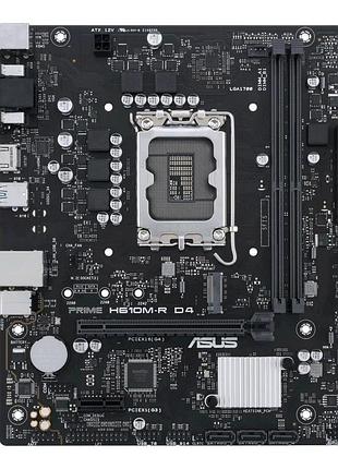 Материнська плата asus prime h610m-r d4-si
