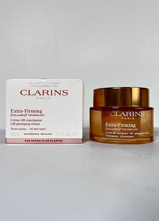Подтягивающий крем для лица clarins extra-firming lift-plumping cream 50 мл