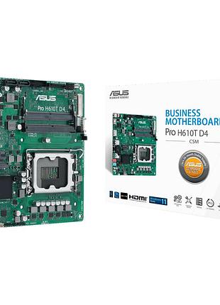 Материнська плата asus pro h610t d4-csm