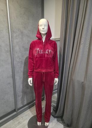 Juicy couture велюровый костюм со стразами m - l