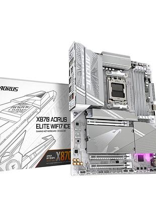 Материнская плата gigabyte x870 aorus elite wifi7 ice (x870 a elite wf7 ice)